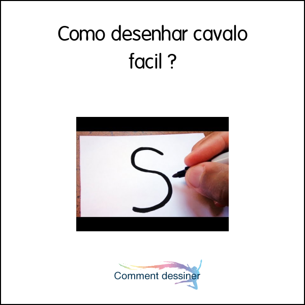 Como desenhar cavalo fácil